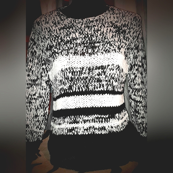 Sweaters - Skovhuus Sweater, Blk/WHT, Med.